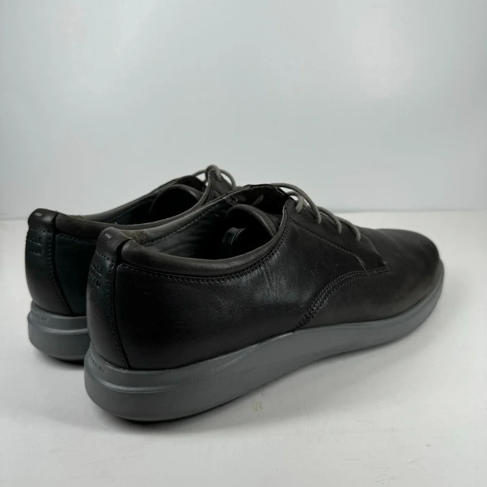 Cole Haan Grand‎ Plus Essex Men's US 12M Magnet Grey Leather Wedge Oxford C28730